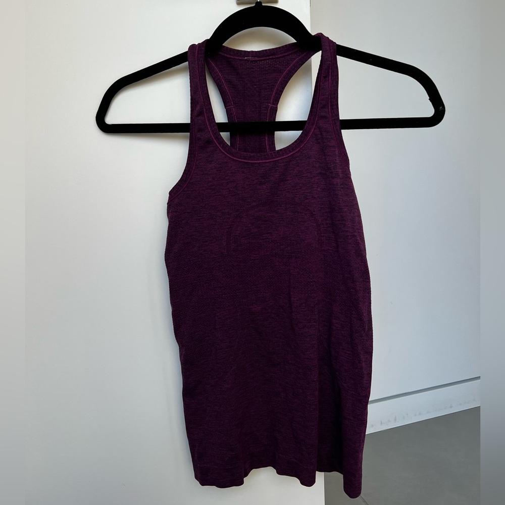 Purple Lululemon tank, size 0